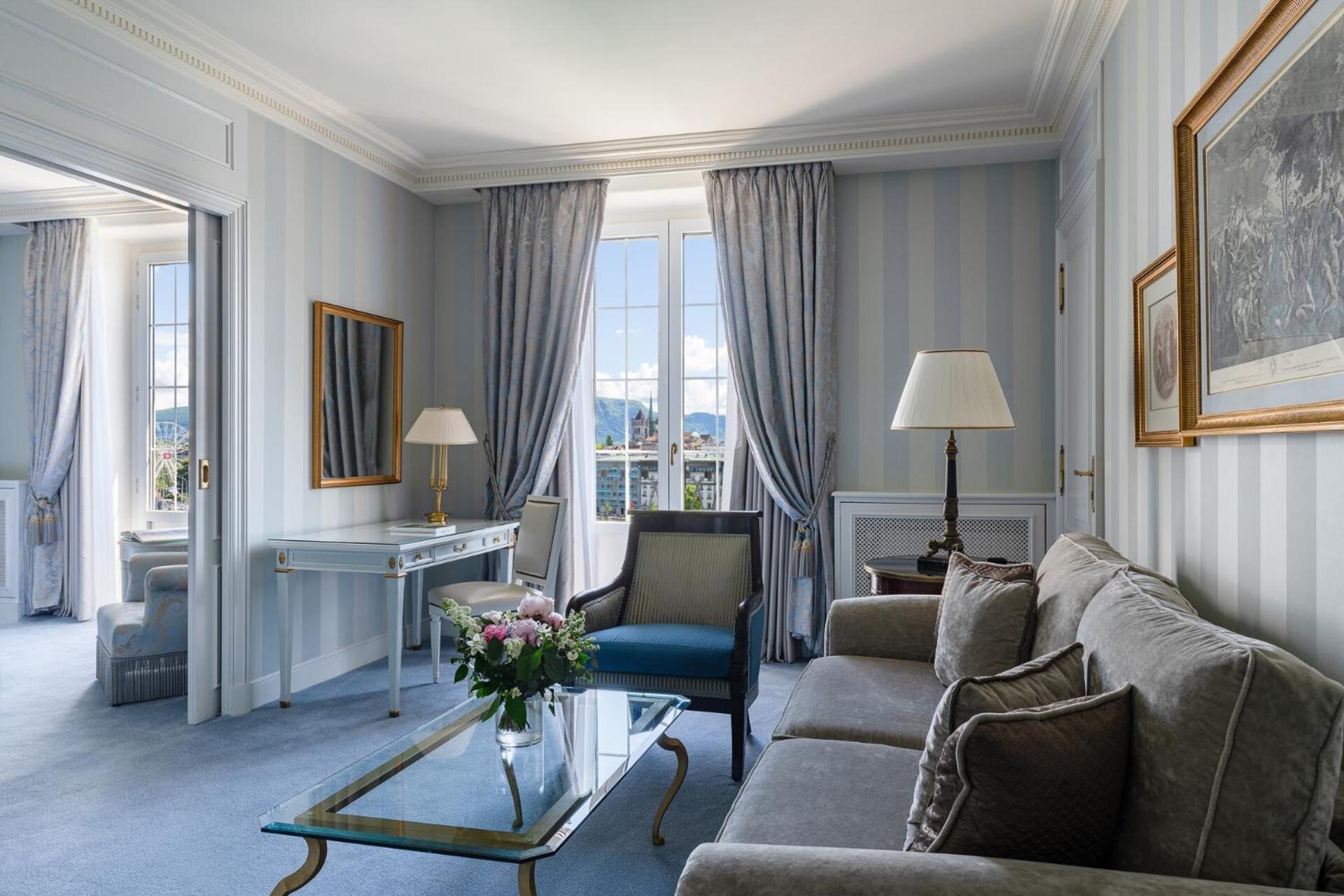 Four Seasons Hotel Des Bergues Genebra Quarto foto