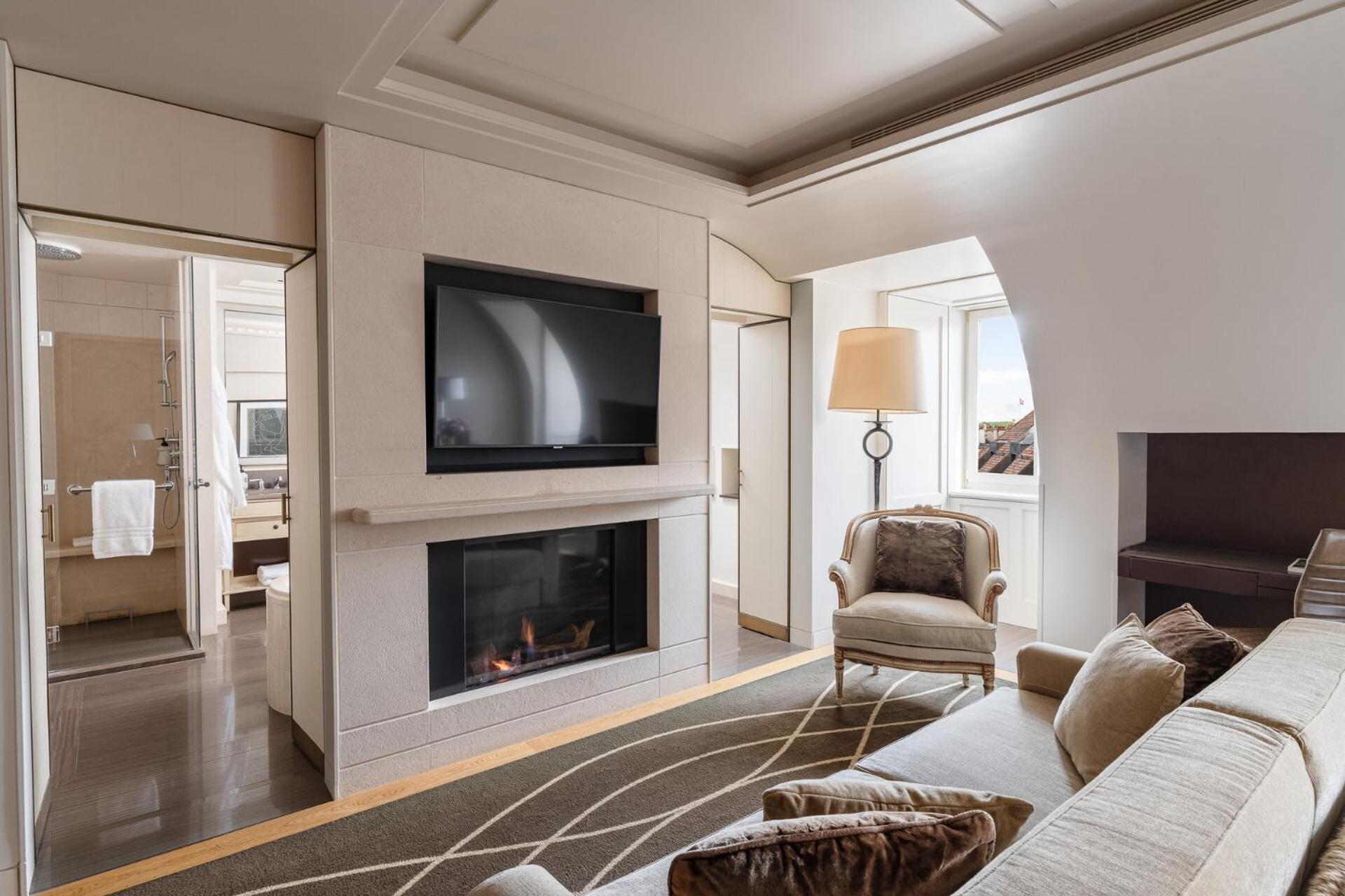 Four Seasons Hotel Des Bergues Genebra Quarto foto
